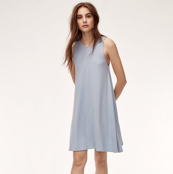 WHITE Aritzia wilfred free rosa swing dress white - Picture 1 of 7